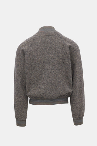 Kapital Marled Knit Varsity Jacket