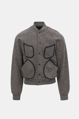 Kapital Marled Knit Varsity Jacket