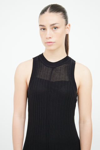 Karen Millen Black Knit Maxi Dress