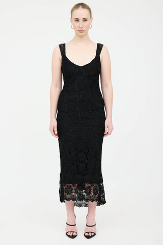 Karen Millen Crochet Beaded Dress