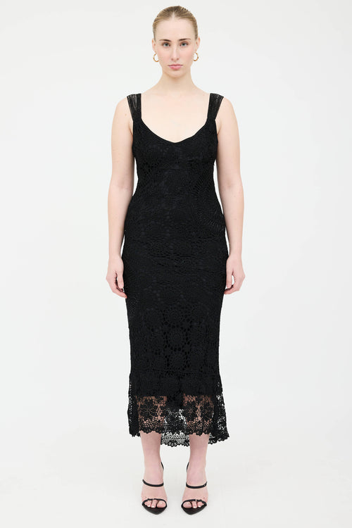 Karen Millen Crochet Beaded Dress