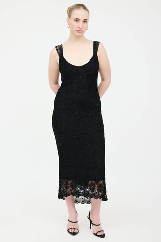 Karen Millen Crochet Beaded Dress