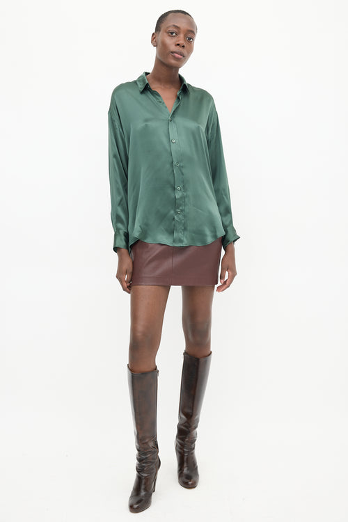 Katharine Hamnett Green Silk Shirt