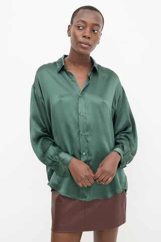 Katharine Hamnett Green Silk Shirt