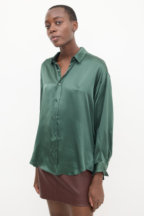 Katharine Hamnett Green Silk Shirt