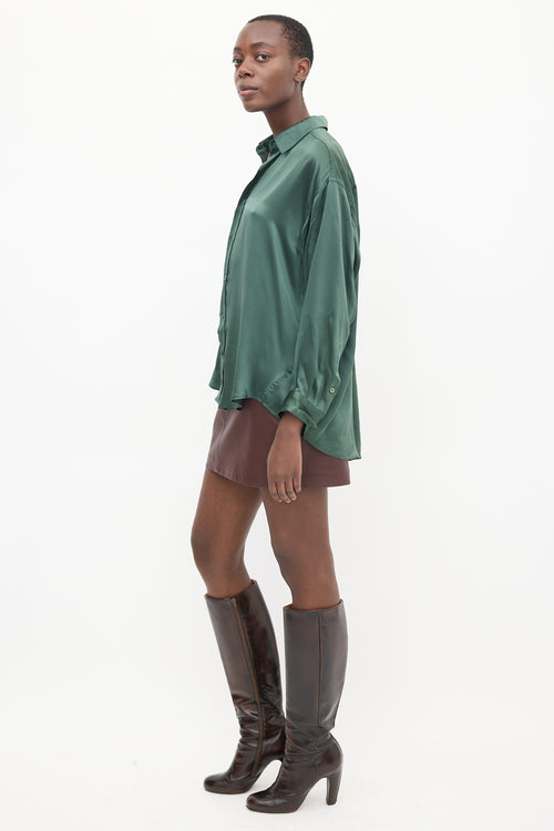 Katharine Hamnett Green Silk Shirt