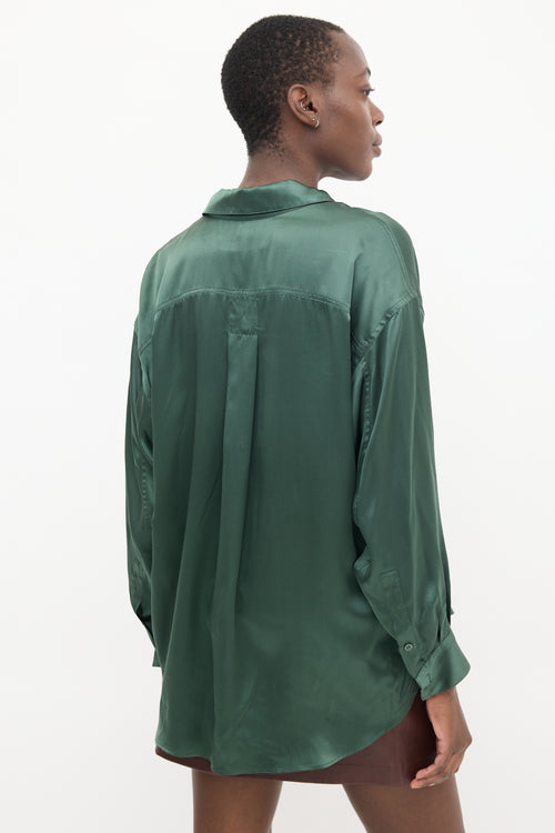 Katharine Hamnett Green Silk Shirt