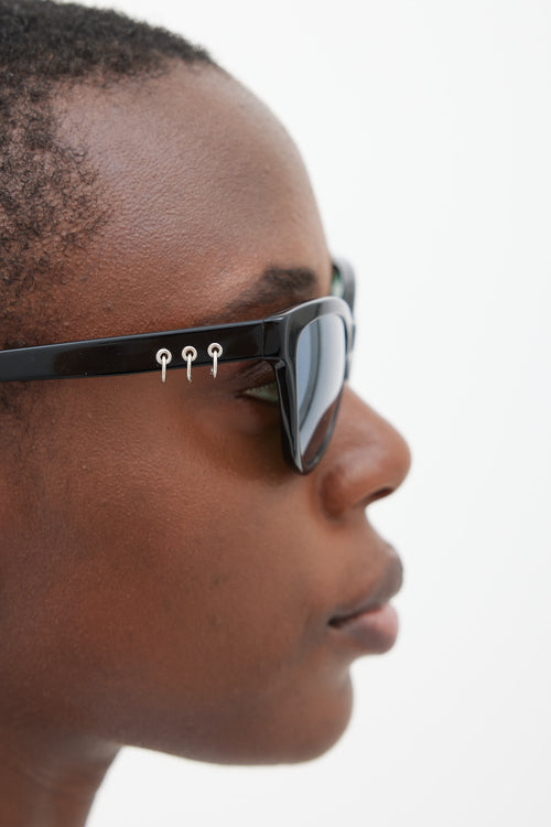 Kenzo Black & Blue KZ3194 Tapered Sunglasses