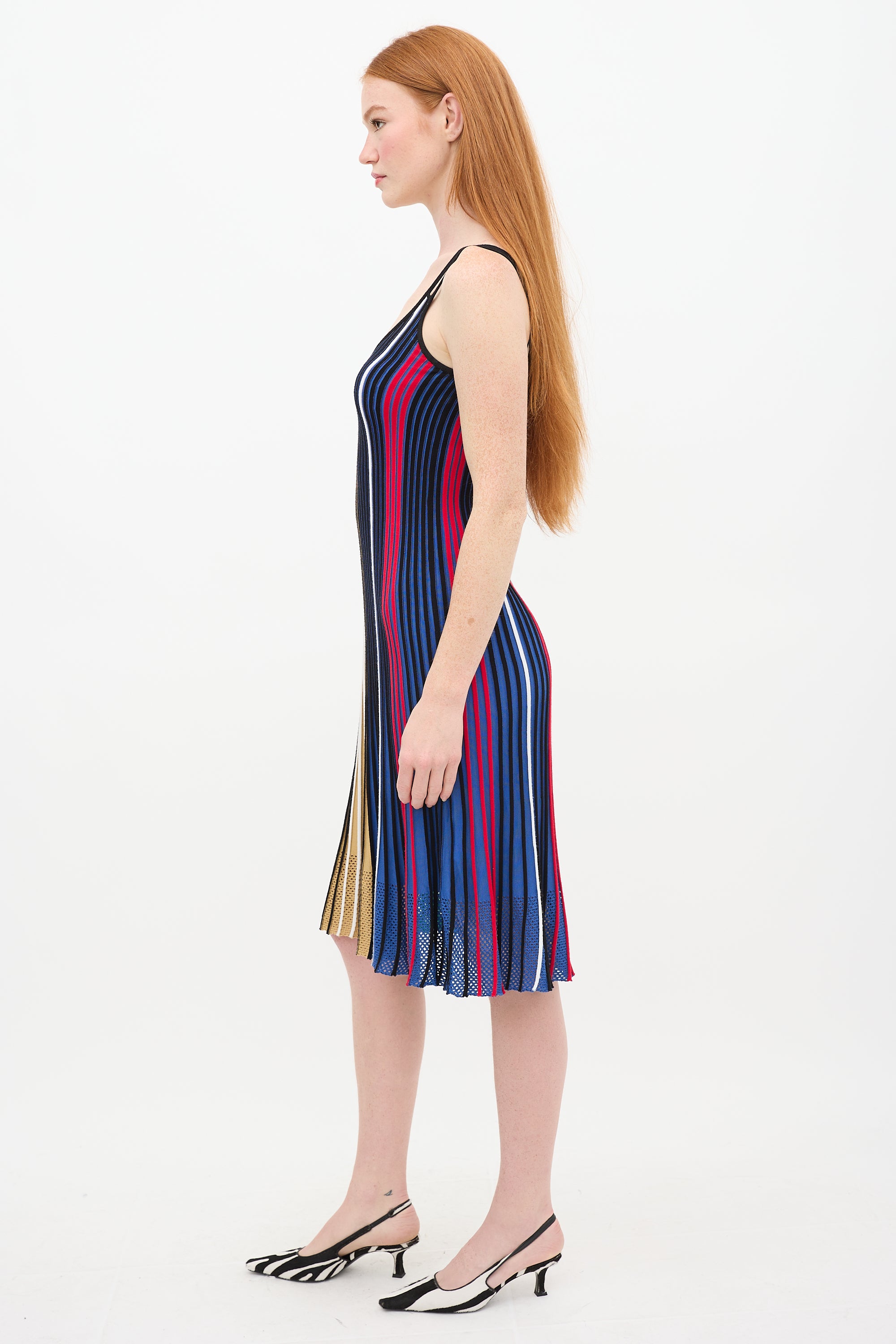 kenzo ribbed dress Kenzo Rib Knit Ombr Slip Dress evaChic