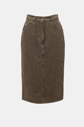 Kenzo Jeans Denim Midi Skirt