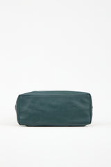 Kenzo Dark Green Leather Eye Tote