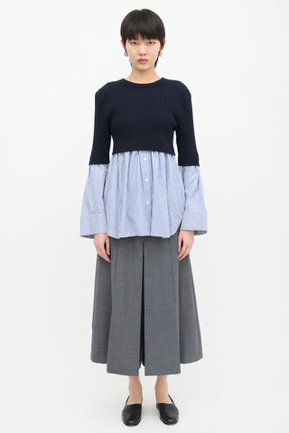 Kenzo Layered Sweater & Poplin Shirt