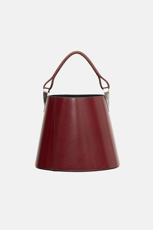 Kenzo Leather Pagodon Bucket Bag