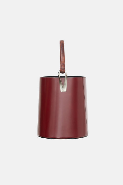 Kenzo Leather Pagodon Bucket Bag
