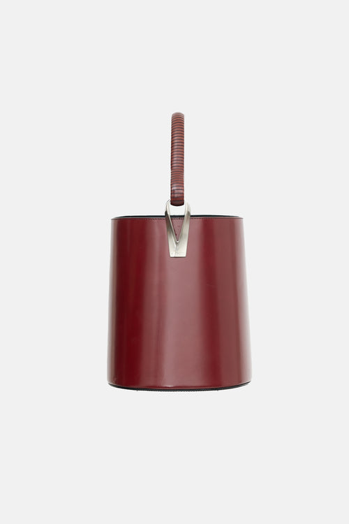 Kenzo Leather Pagodon Bucket Bag
