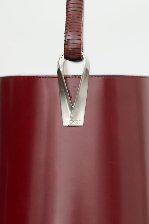 Kenzo Leather Pagodon Bucket Bag