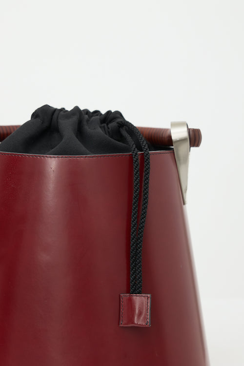 Kenzo Leather Pagodon Bucket Bag