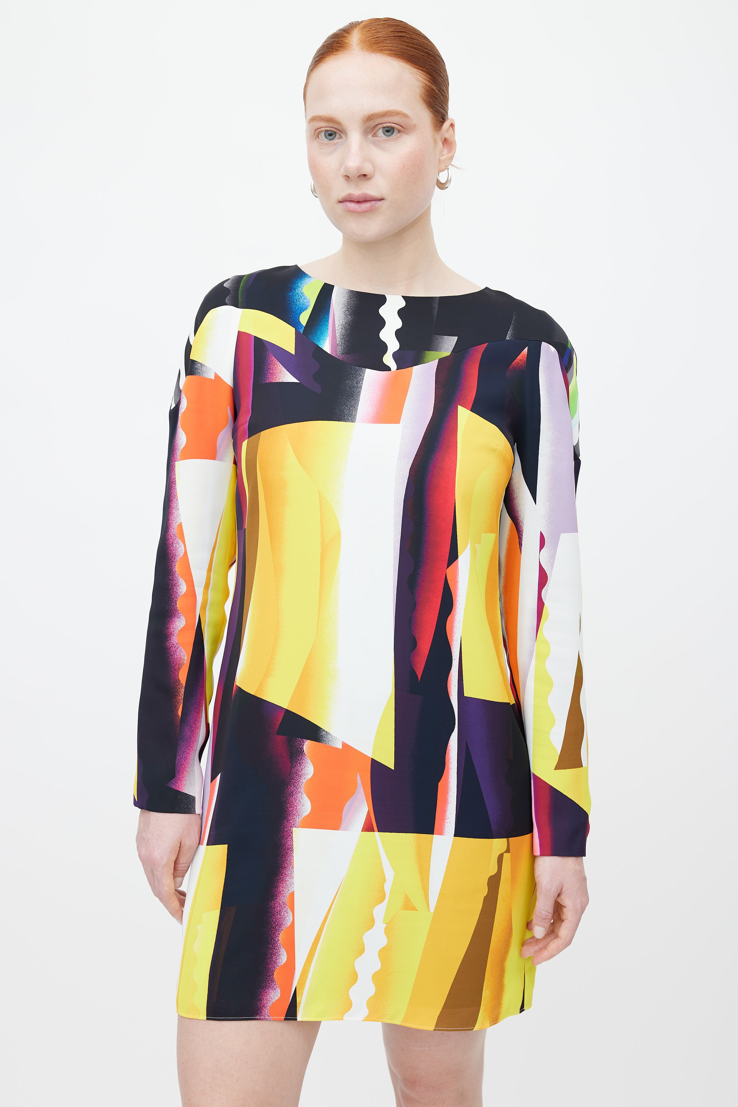 kenzo long sleeve dress Kenzo Pleated Mini Dress