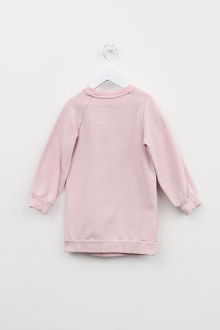 Kenzo Kids Pink Kenzo Graphic Sweater Dress