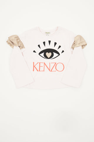 Kenzo Pink Long Sleeve Crewneck Top