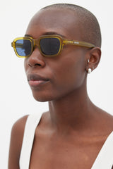 Kenzo Yellow & Blue Square KZ401291 Sunglasses