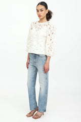 Khaite Abigail Straight Leg Jeans