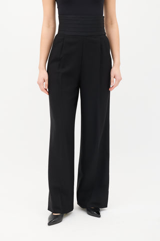 Khaite Black Camberly Tuxedo Trouser