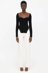 Khaite Maddy Long Bustier Top