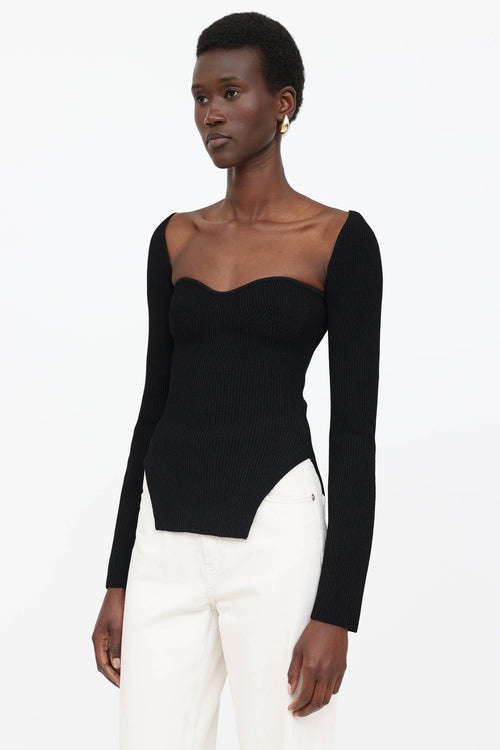 Khaite Maddy Long Bustier Top
