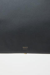 Khaite Black Pebbled Leather Large Maeve Weekender Bag
