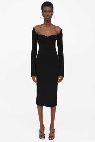 Khaite Knit Ribbed Beth Dress
