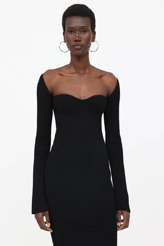 Khaite Knit Ribbed Beth Dress