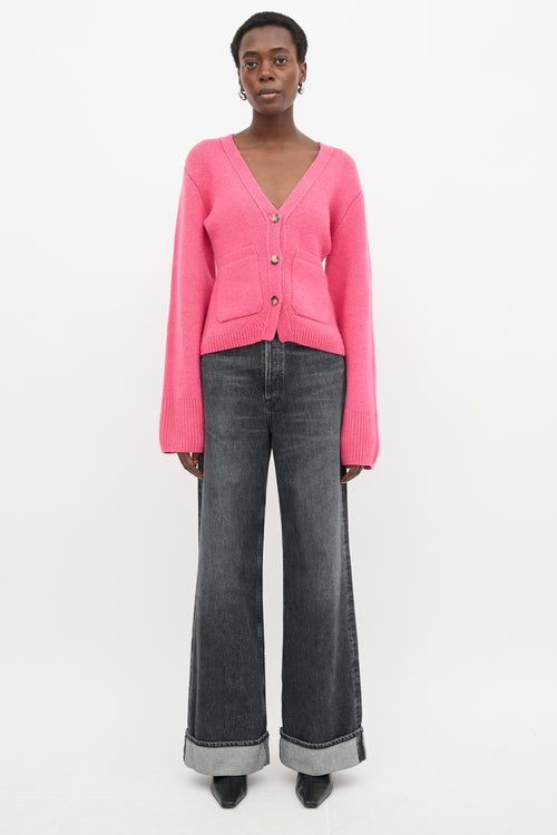 Khaite Cashmere Scarlet Cardigan