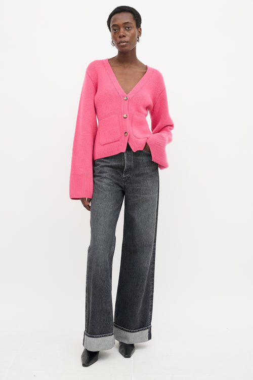 Khaite Cashmere Scarlet Cardigan