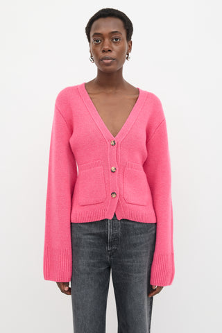 Khaite Cashmere Scarlet Cardigan