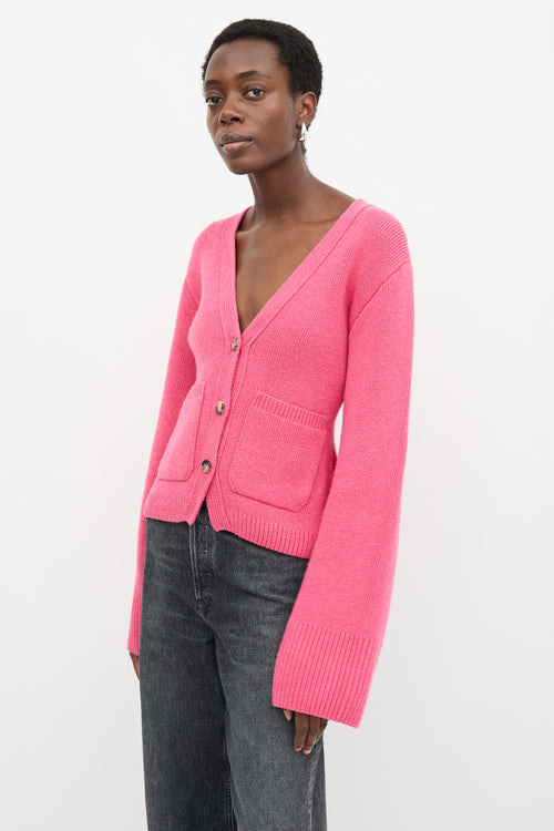 Khaite Cashmere Scarlet Cardigan