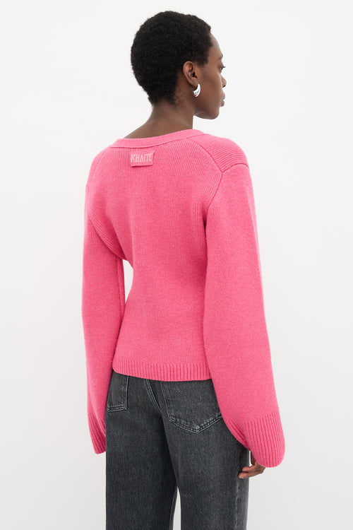 Khaite Cashmere Scarlet Cardigan