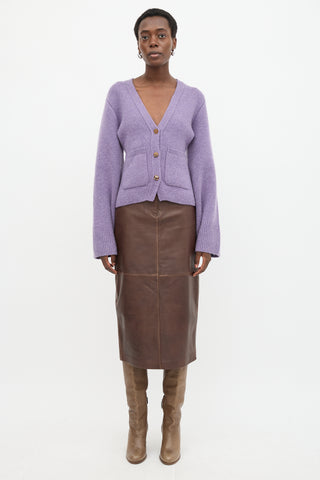 Khaite Cashmere Scarlet Cardigan