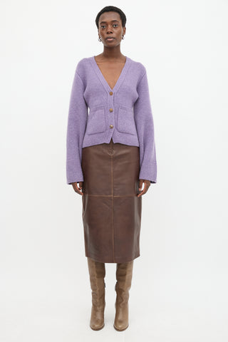 Khaite Cashmere Scarlet Cardigan