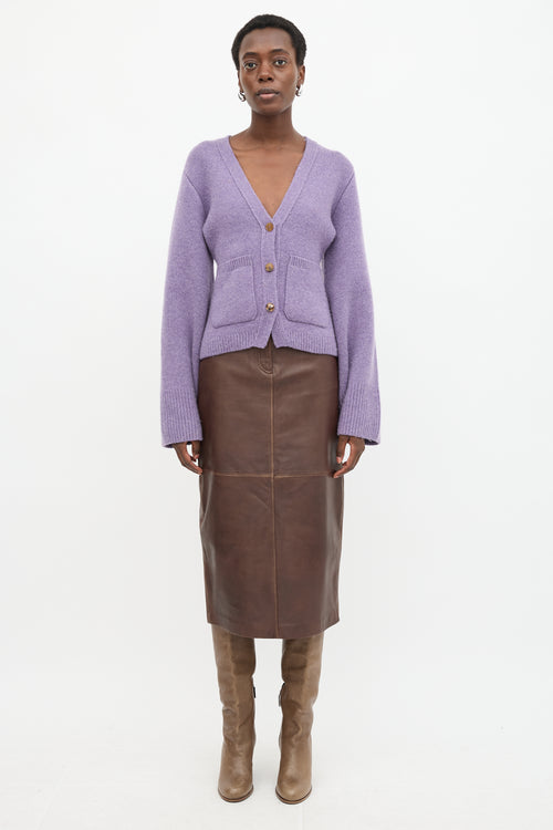 Khaite Cashmere Scarlet Cardigan