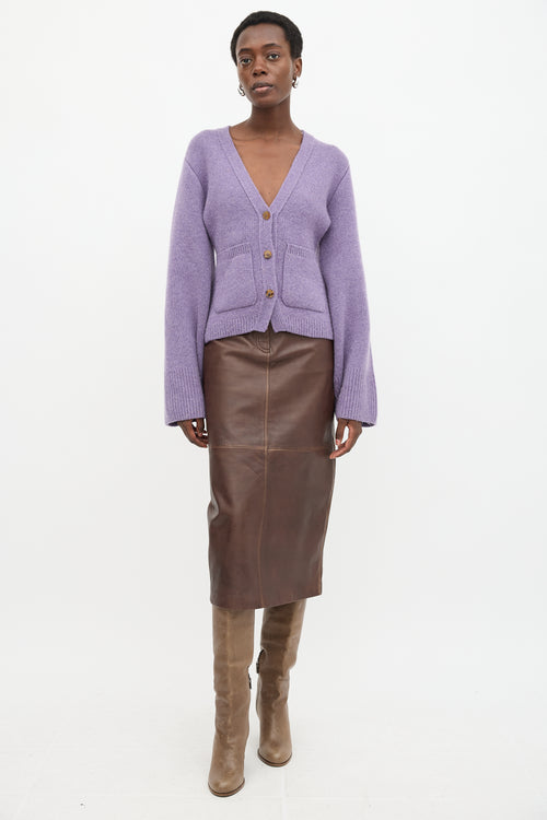 Khaite Cashmere Scarlet Cardigan