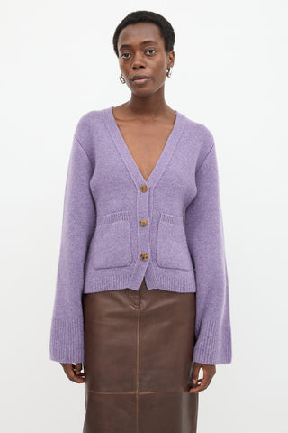 Khaite Cashmere Scarlet Cardigan