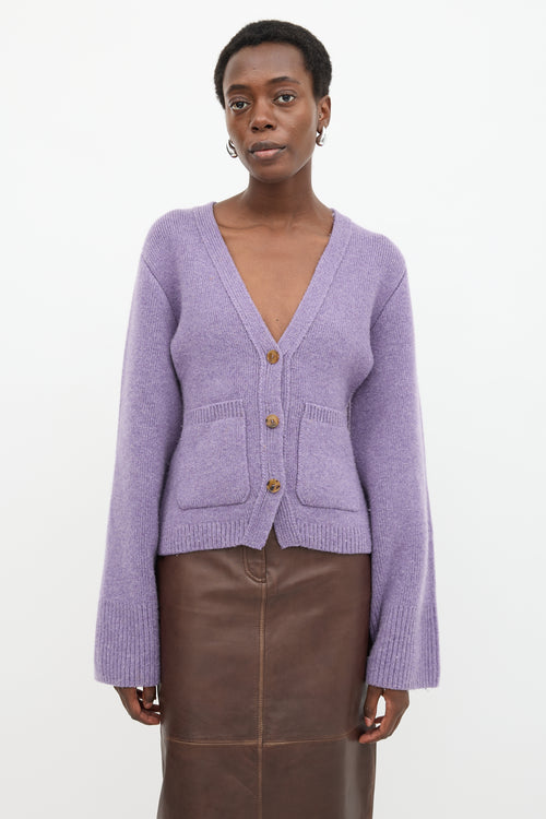 Khaite Cashmere Scarlet Cardigan
