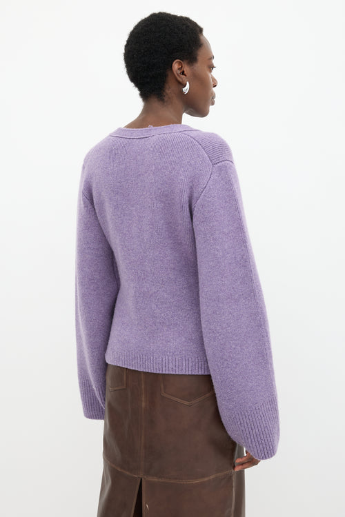 Khaite Cashmere Scarlet Cardigan