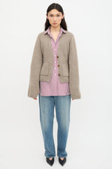 Khaite Cashmere Scarlet Cardigan