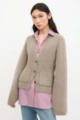 Khaite Cashmere Scarlet Cardigan