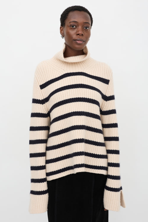 Khaite Cashmere Striped Marion Sweater