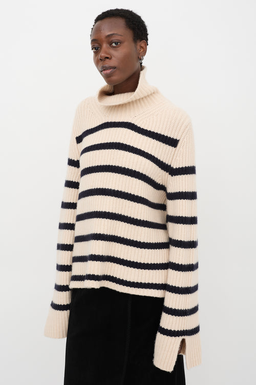 Khaite Cashmere Striped Marion Sweater