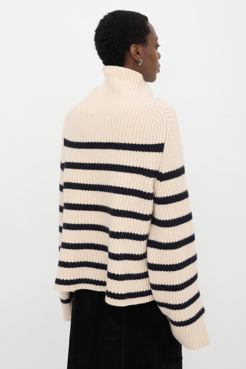 Khaite Cashmere Striped Marion Sweater