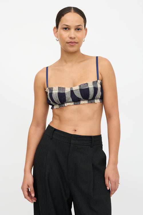 Khaite Check Indira Bralette